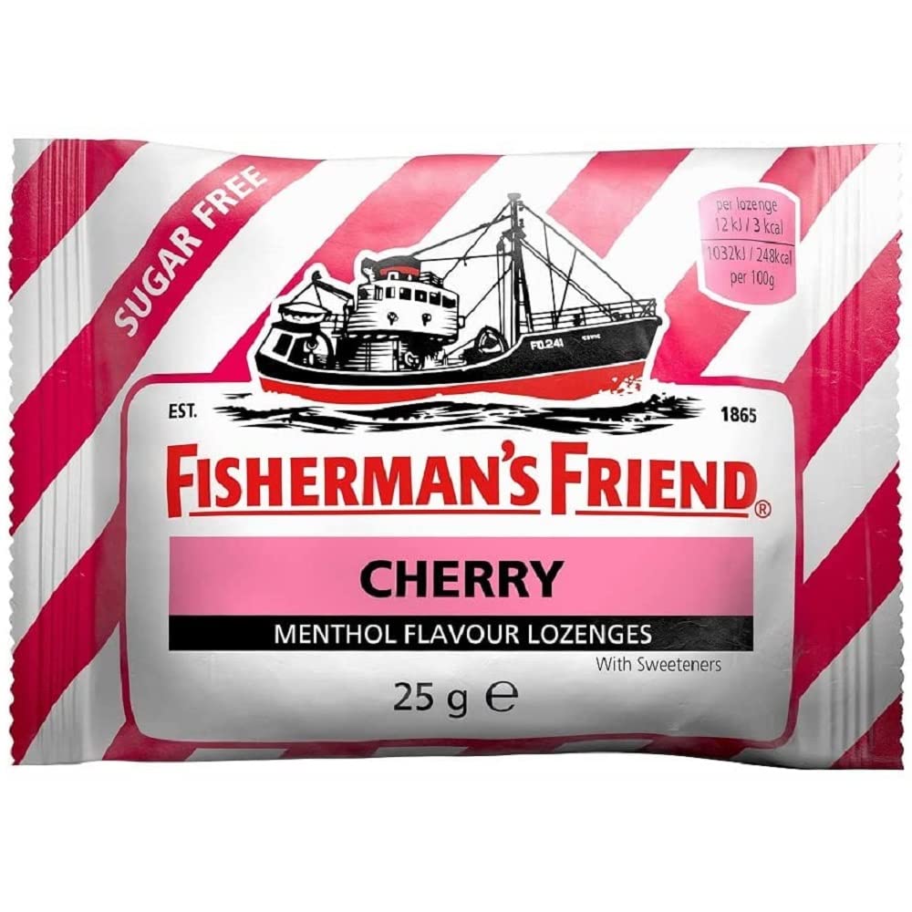 Fishermans friend Cherry menthol lozenges-PACK of 24 [Personal Care]