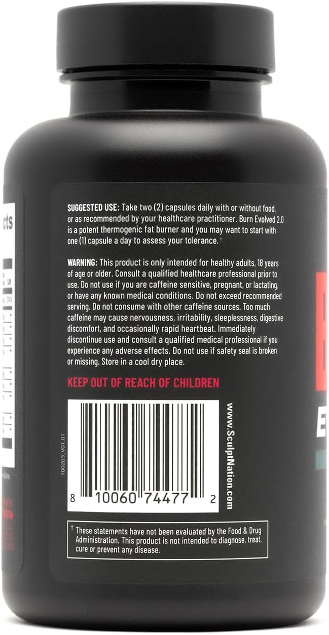 Sculpt Nation by V Shred Burn Thermogenic Fat Burner for Men & Women