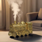 Train Humidifier with Essential Oil Diffuser - 300ML Large Capacity Ultrasonic Dual Mist Output, 4Color LED Night Light with Rem