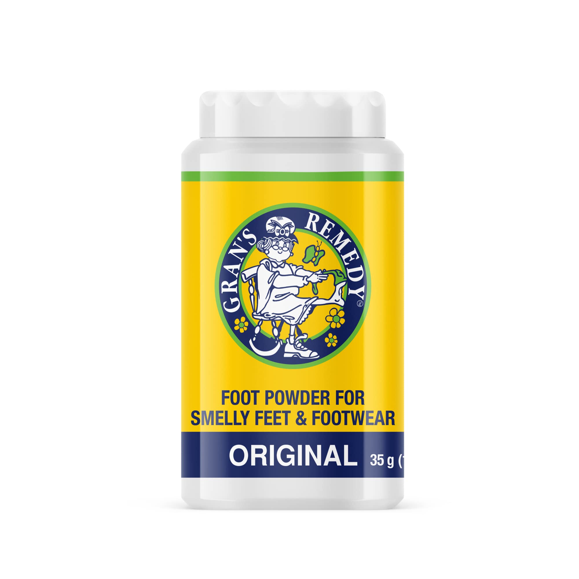 Grans Remedy Original Unscented Shoe Deodorizer and Foot Powder for Smelly Feet - Effective Shoe Odor Eliminator in Travel Size