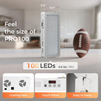 Bestqool Red Light Therapy Device for Body, Skin Near Infrared Light Therapy, 100 clinical grade Dual chip LEDs, 660nm 850nm Hig