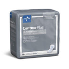 Medline ContourPlus Bladder Control Pads, Ultimate Absorbency, 8 x 17 Inches, Bag of 28