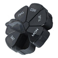 7 Day Pill Case for Medication, Vitamins, Fish Oils, Supplements, Travel Pill Box (Black)