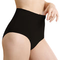 IRISMORII Leak Proof Incontinence Underwear for Women Washable Absorbent Bladder Control Postpartum Briefs 1Pack (Black L)