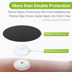 Kovoq Libre 2 Sensor Covers Waterproof- Adhesive Patches for Freestyle Libre Sensors (40PCS), 2 Hardshell Cover, Sweatproof, Bre
