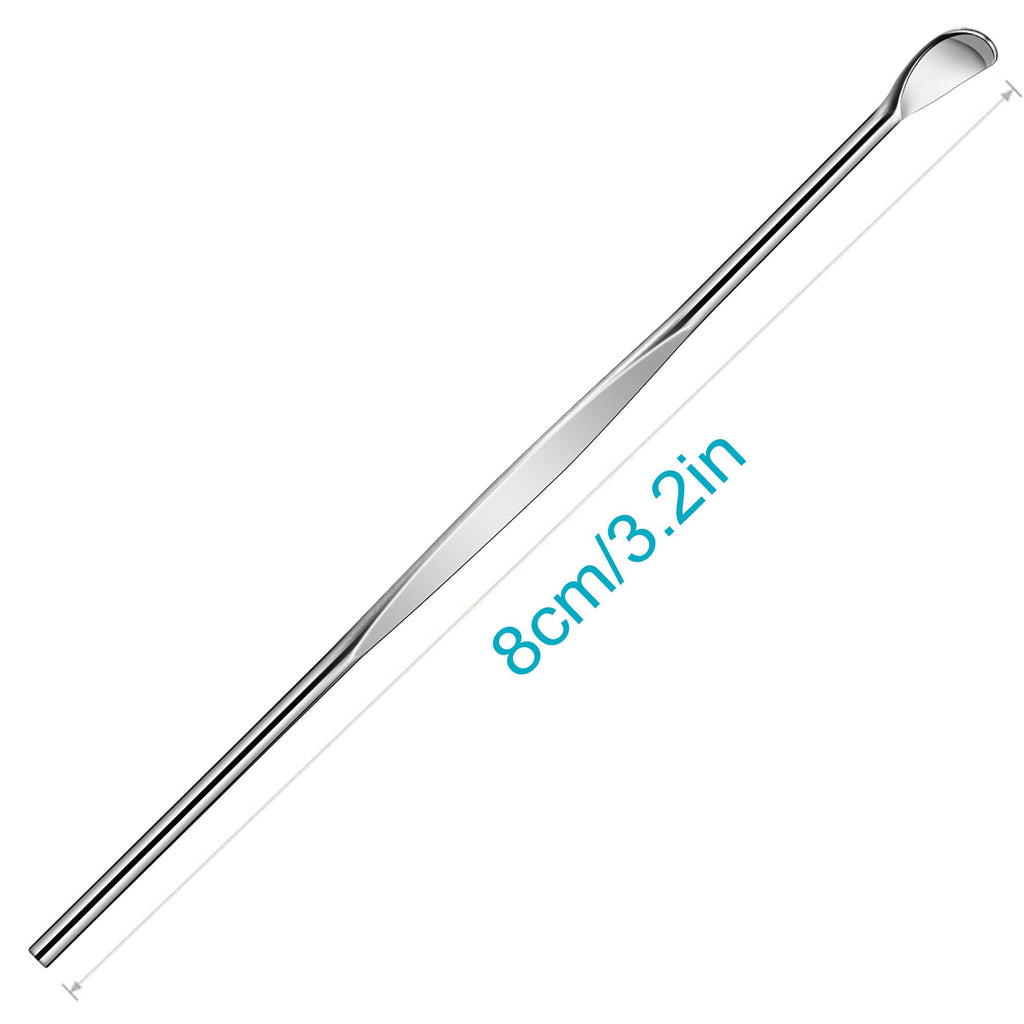 10pcs Sliver Metal Ear Cleaner Ear Pick Ear Spoon Earwax Curette Remover Earpick Tool Hanging Clean Tool for Ear Key Hanging Key