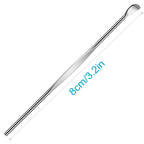10pcs Sliver Metal Ear Cleaner Ear Pick Ear Spoon Earwax Curette Remover Earpick Tool Hanging Clean Tool for Ear Key Hanging Key