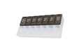 7 Day Weekly Pill AM PM Organizer, ShysTech Large Pill Case Pill Box for Pills/Vitamin/Supplements/Medication (Black/White)
