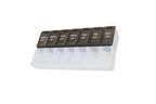 7 Day Weekly Pill AM PM Organizer, ShysTech Large Pill Case Pill Box for Pills/Vitamin/Supplements/Medication (Black/White)