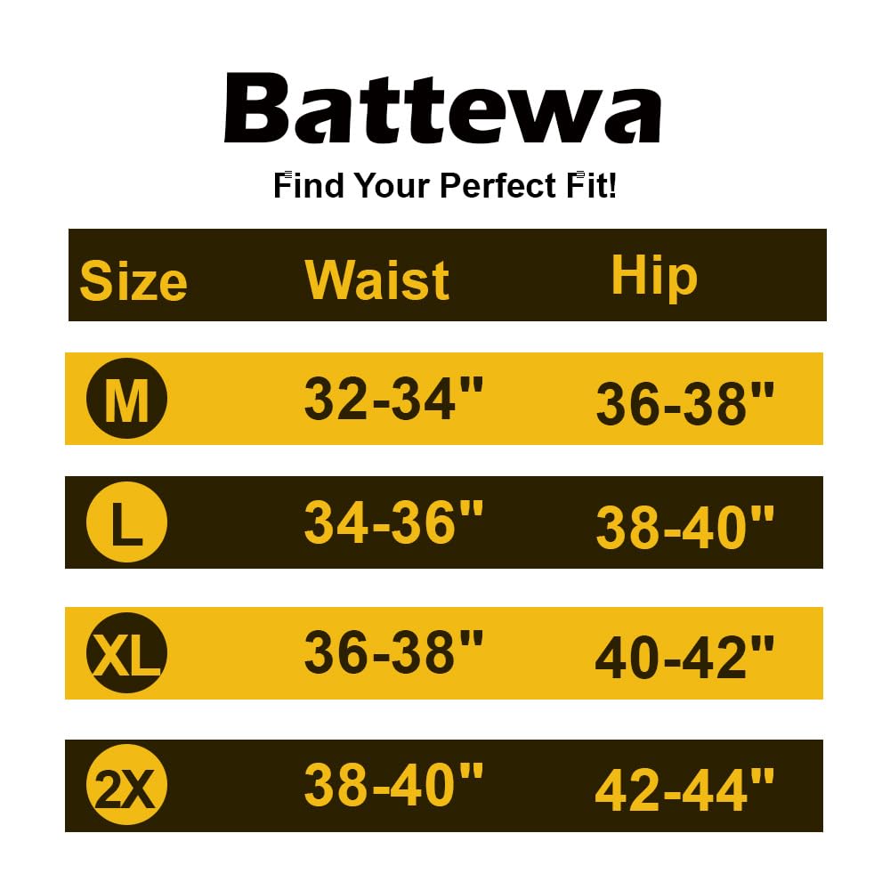 BATTEWA Full Coverage Incontinence Underwear for Men Overnight Leak Proof Boxer Briefs Protective Underpants for Male Bladder Co