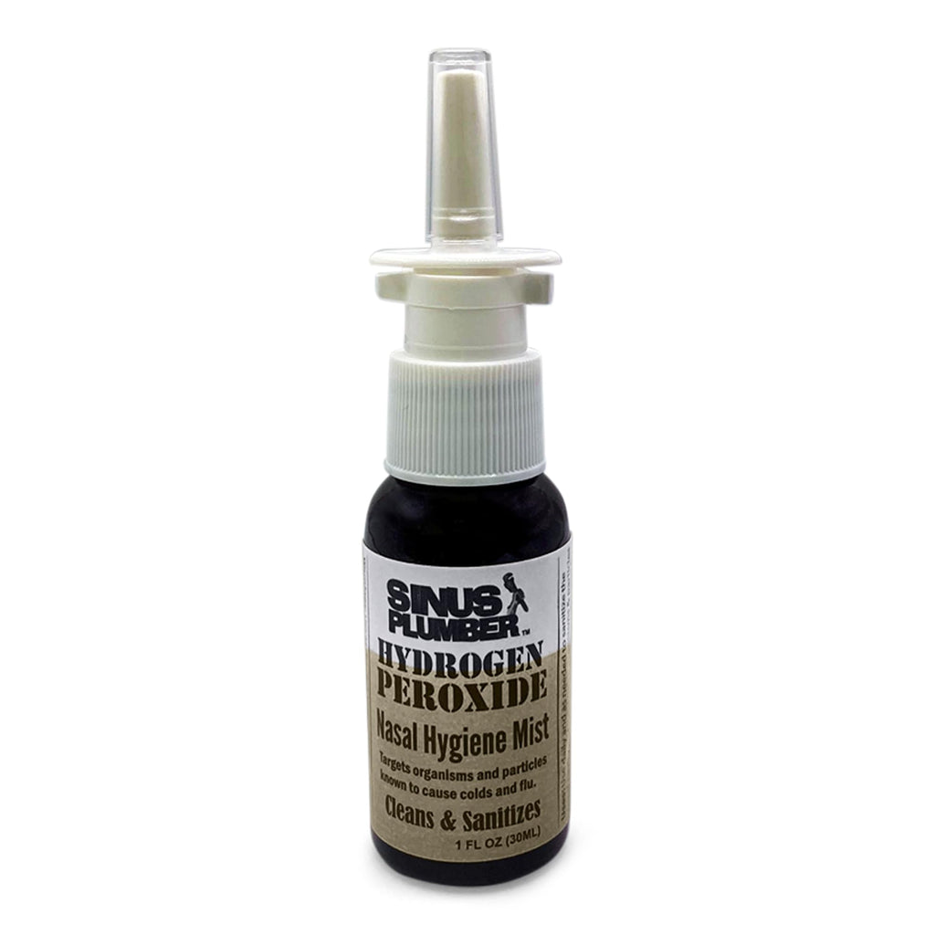 Sinus Plumber Hydrogen Peroxide Nasal Hygiene Mist - Deep Cleans Nose from Airborne Particles for Immune Defense