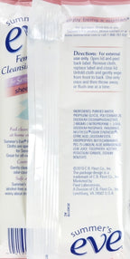 Summer's Eve Cleansing Cloths for Sensitive Skin, Floral - 32 ct