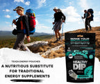 TeaZa Herbal Energy Pouches Tobacco Free Dip Nicotine Free, Smokeless Alternative Snuff Healthy Chewing Dipping Alternative, Win