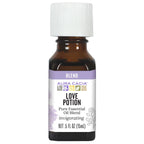 Aura Cacia Love Potion Essential Oil Blend | Romantic Aromatherapy with Jasmine, Ylang-Ylang, Sandalwood, Patchouli, Mandarin, L