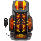 ZENMOTION Full Back Massager with Heat-Shiatsu Massage Chair Pad - 12-Point Shiatsu Back Massager for Chair with Height Adjustab