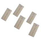 25-Pack Pant Waistband Extension - Adjustable Cotton Button (5 of Each: Black, Khaki, Navy Blue, Brown, Taupe Grey) - Instant Br