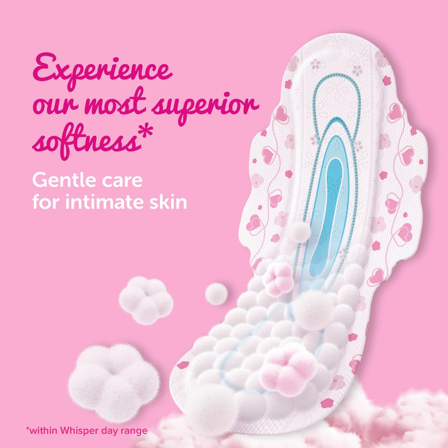 Whisper Ultra Soft Sanitary Pads - 30 Pieces (XL Plus)