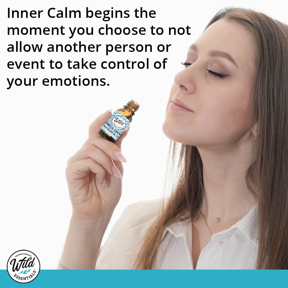 Wild Essentials Exquisite Signature Essential Oil Blend Inner Calm, Two 10 ML Bottles - Pure Essential Oils Synergy Blend, New L
