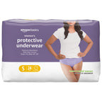 Amazon Basics Incontinence Underwear for Women, Protective, Disposable, Postpartum, Maximum Absorbency, Small, Lavender, 24 Coun