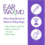 EOSERA Ear Wax MD - Fast-Acting Ear Wax Removal Drops | Breaks Down & Dissolves Wax in Just 1 Treatment | Clinically Proven | Ge