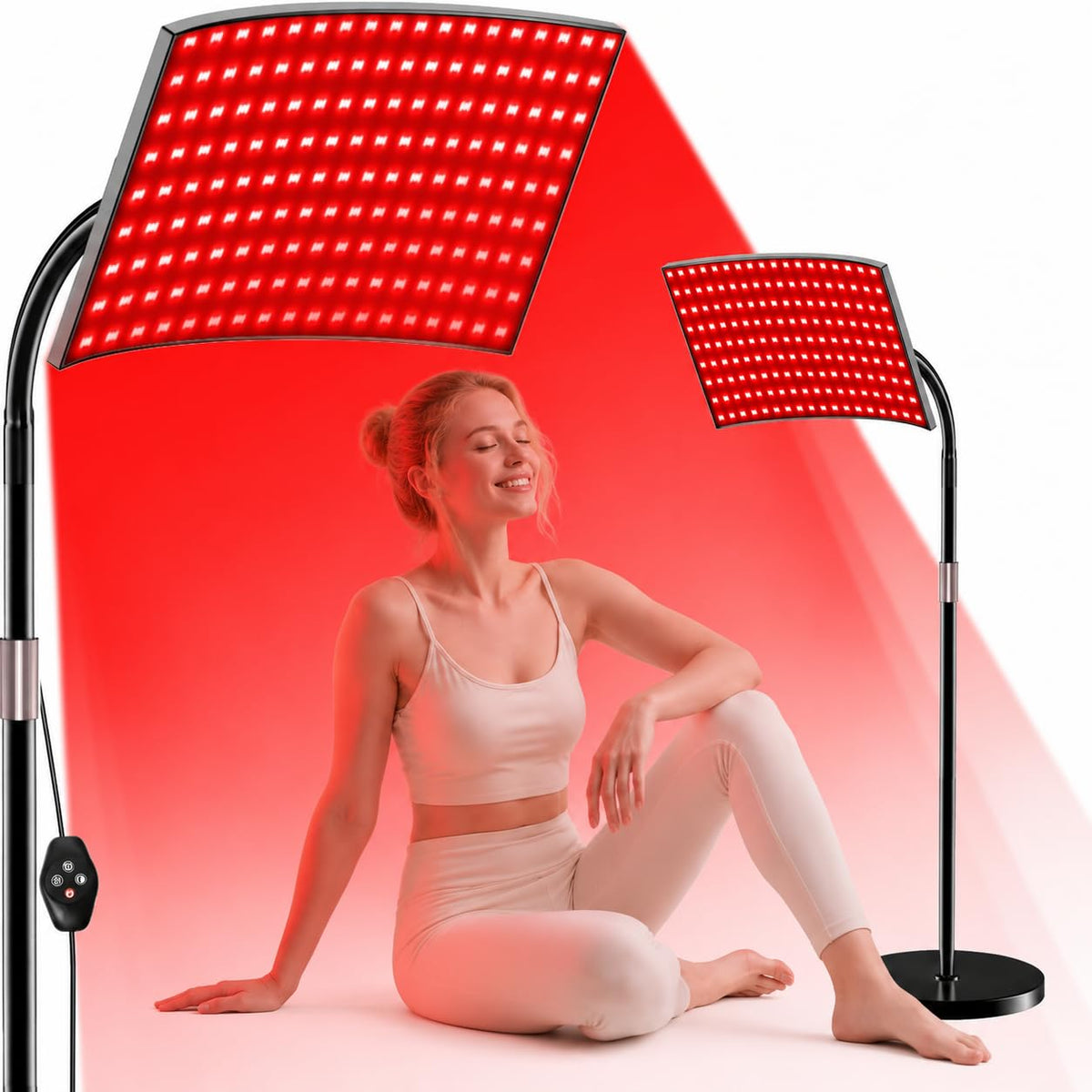 Red Light Therapy for Body Face Infrared Light Therapy for Body with 660nm & 850nm Near Infrared LED Red Light Therapy Large Pan