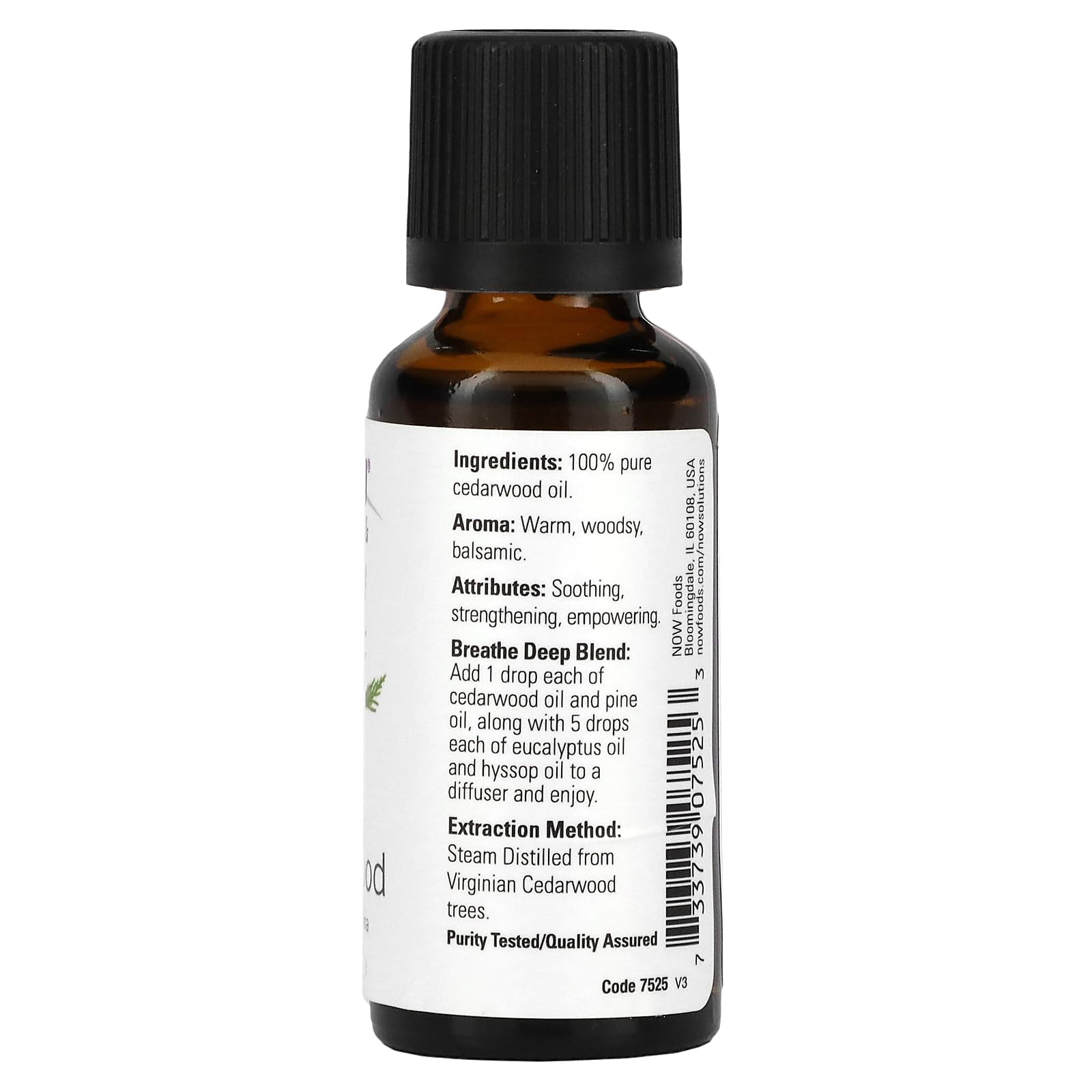 NOW Essential Oils, Cedarwood Oil, 1-Ounce