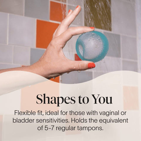 Cora Soft Fit Disc | Reusable Period Disc | Soft Menstrual Disc | Up to 12-Hours | Sustainable Alternative to Tampons/Pads | for