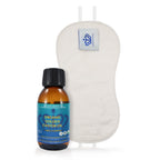 QUEEN OF THE THRONES Castor Oil Pack for Kids Kit - Heatless, Less-Mess, Reusable - Organic Cotton Flannel, Comfort Fit, Soft St