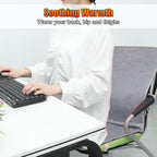 WOOLALA USB Heated Seat Cushion for Office Chair, Large Heating Area Heated Seat Cover Therapy Heating Pad for Back, Lumbar, Hip