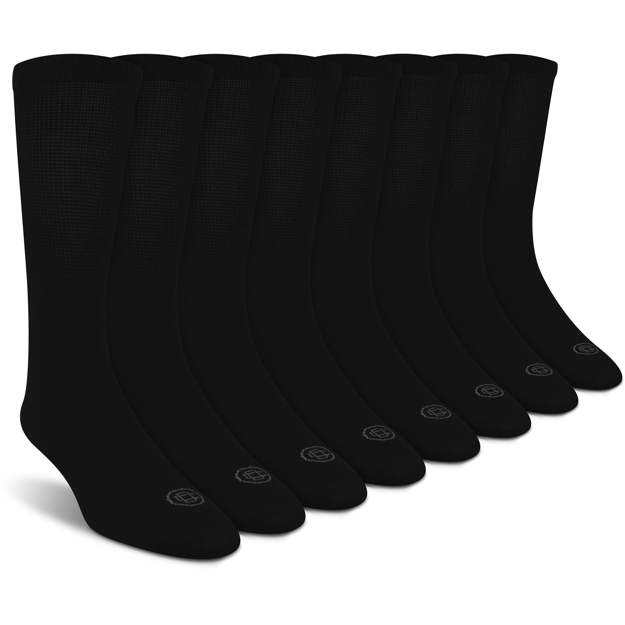 Doctor's Choice Diabetic Socks for Men, Seamless Crew Socks with Non-Binding Top, Mens Diabetic Socks Provides Extra Comfort for