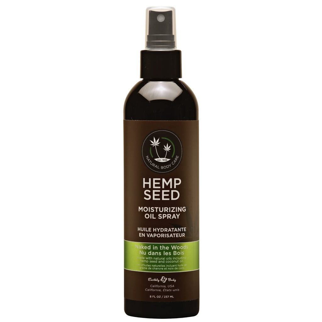 Earthly Body, Naked in The Woods, Glow Massage Oil Spray, 8 Ounces Bottle