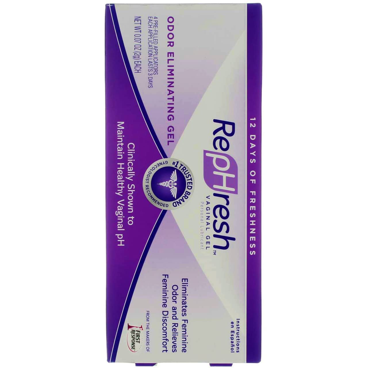 RepHresh Vaginal Gel, Odor Eliminating Gel, 4 ea (Pack of 2)