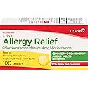 Leader 4 Hour Allergy Relief, Chlorpheniramine Maleate Tablets, Antihistamine, 4 mg, 100 Count, Pack of 4
