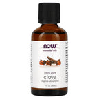 NOW Essential Oils, Clove Oil, Balancing Aromatherapy Scent, Steam Distilled, 100% Pure, Vegan, Child Resistant Cap, 2-Ounce