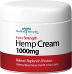 Medical Miracles Hemp Relief Cream - Ideal for HIPS, Joints, Neck, Back, Elbows, Fingers, Hands, and Knees Proudly Made in USA (
