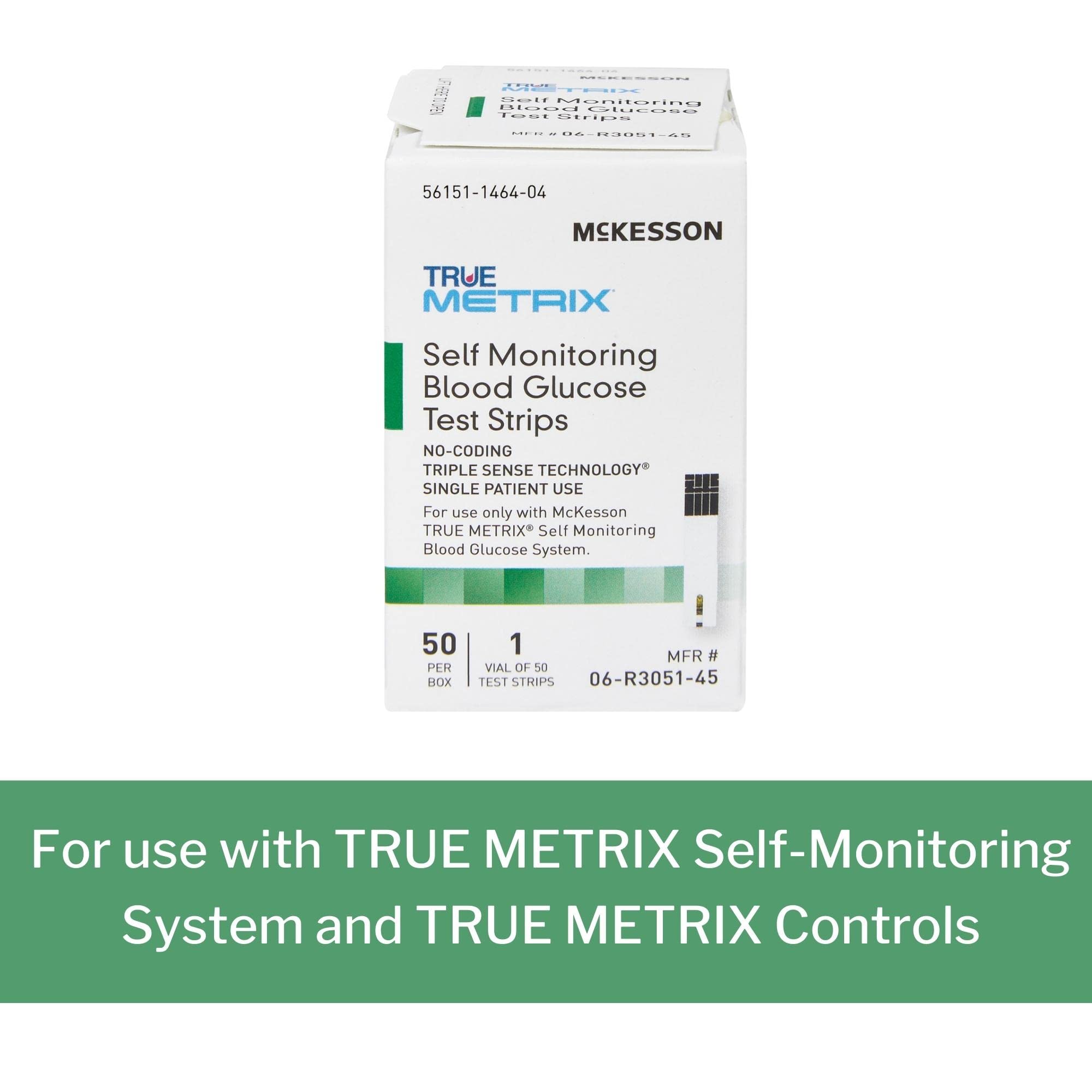 McKesson True METRIX Blood Glucose Test Strips for Diabetes [150 Strips] Self-Monitoring System