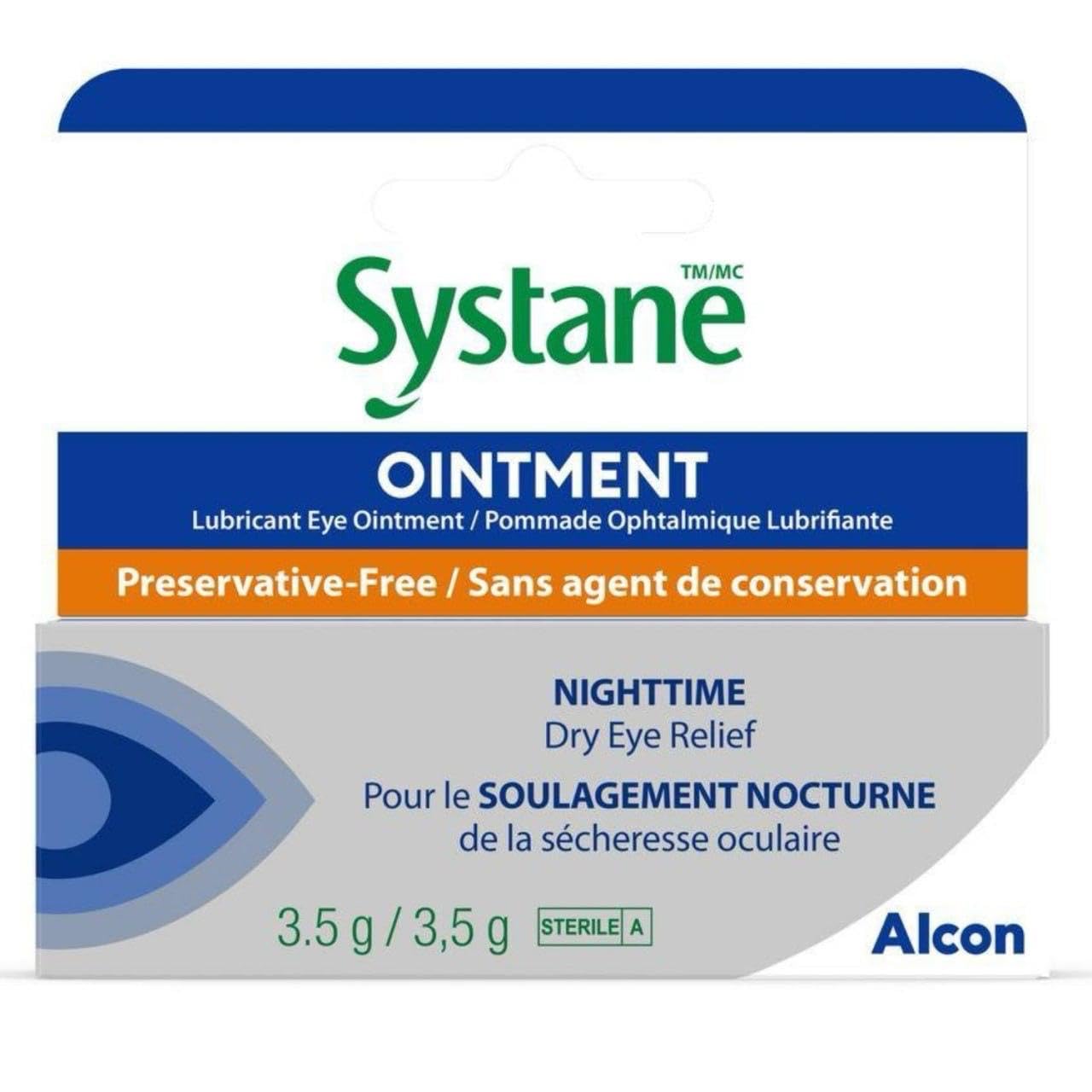 Systane Nighttime Lubricant Eye Ointment 3.50 g , 0.12 Oz (Pack of 3)