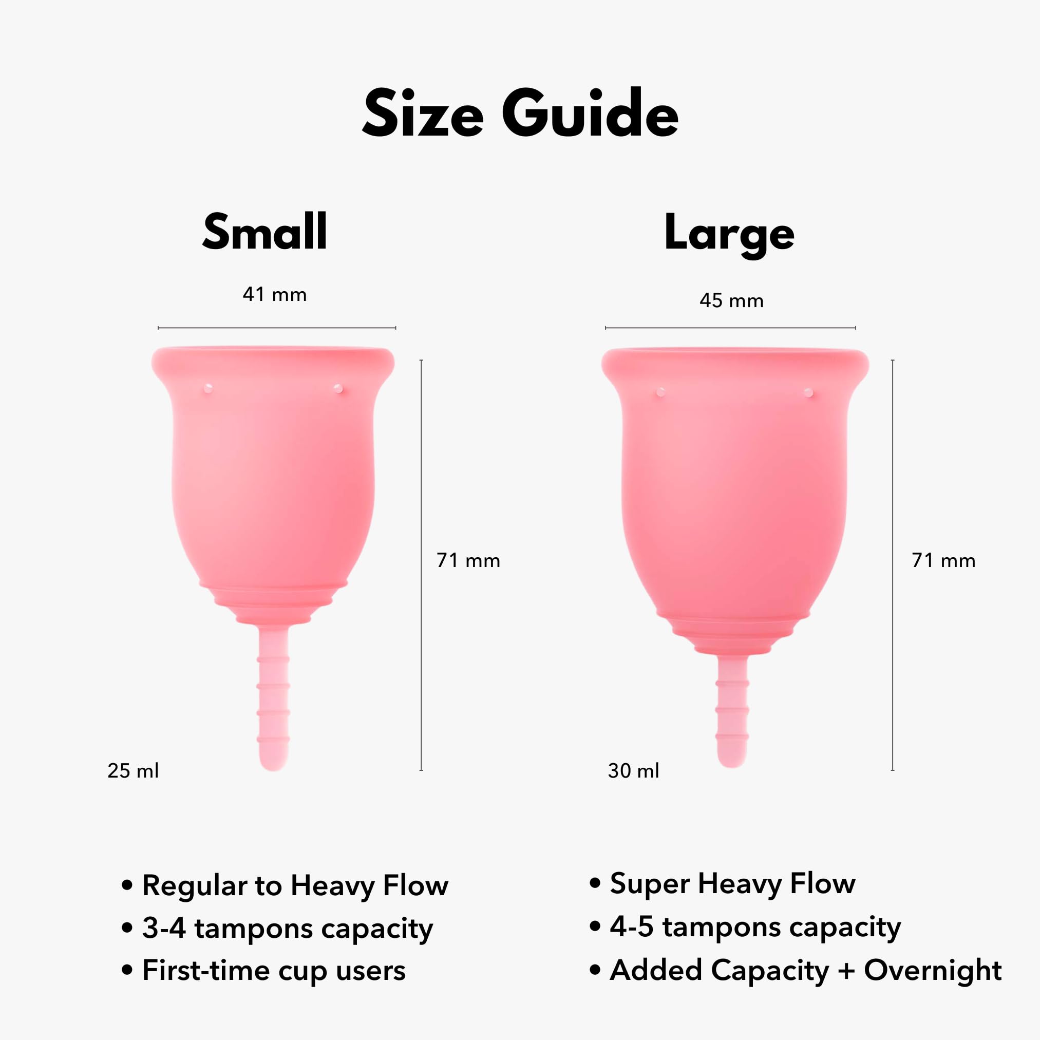 Lena Menstrual Cup - Reusable, Soft Silicone Period Cup, Super Heavy Flow - Alternative to Tampons, Pads, Period Underwear - Per