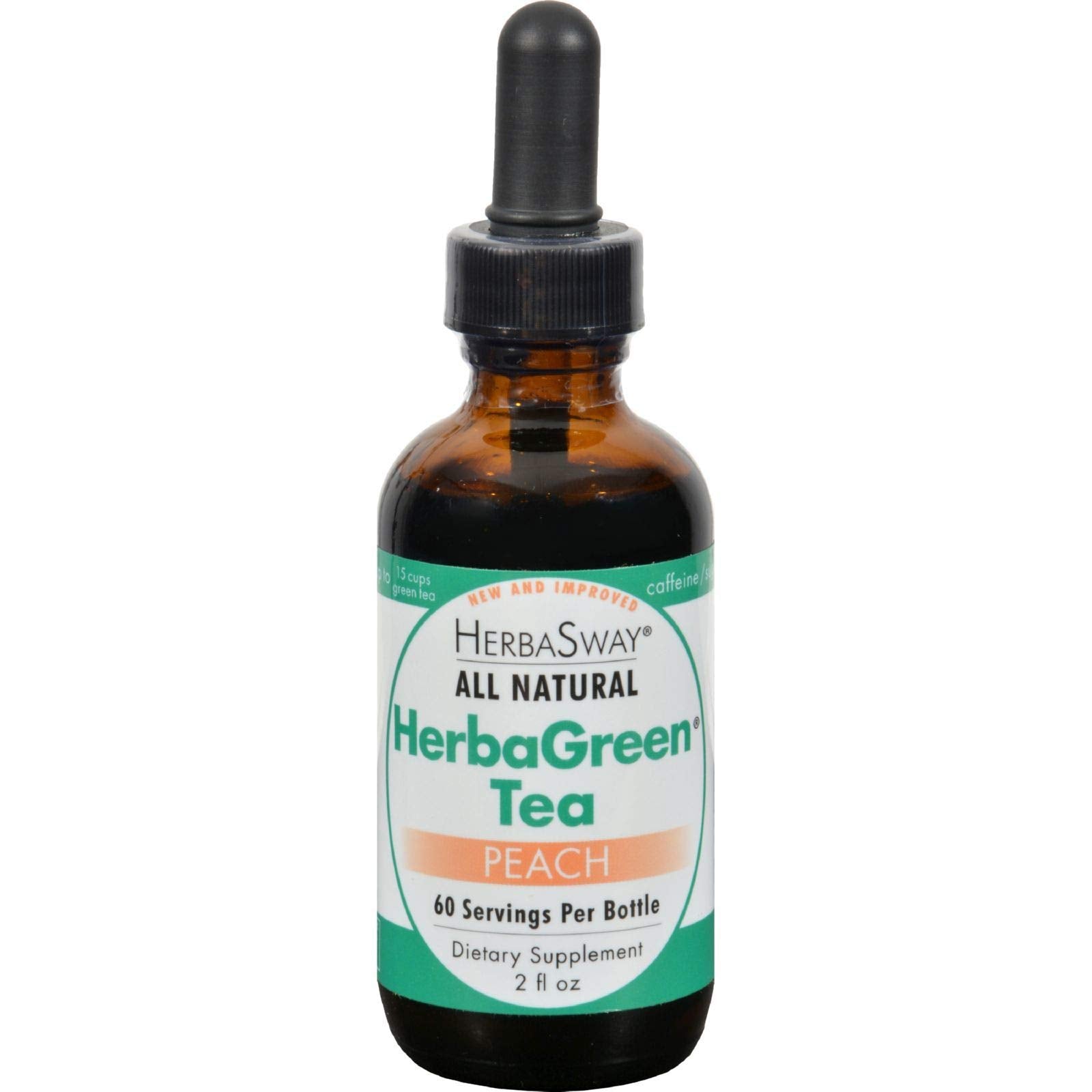 Herbasway Laboratories HerbaGreen Tea Impeccably Peach - 2 fl oz