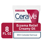 Cerave Eczema Relief Creamy Body Oil | Anti Itch Cream for Eczema & Moisturizer for Dry Skin with Colloidal Oatmeal, Ceramides a