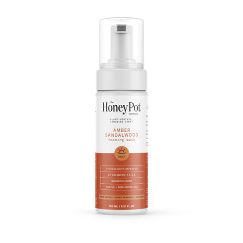 The Honey Pot Company - Feminine Wash - Herbal Infused - Sensitive Skin Types - PH Balanced Plant Based Hygiene Products - Amber