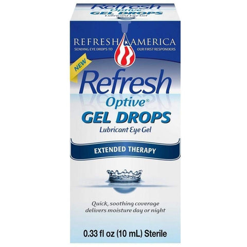 REFRESH Optive Gel Drops Lubricant Eye Gel 0.33 oz (Pack of 2)
