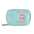 Naanle Pill Organizer Pill Box 7 Day Pill Case Bag Travel Pill Organizer Bag with Zipper Portable Weekly Case Compact Size for V