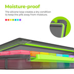 AUVON iMedassist Moisture-Proof Weekly Pill Organizer 4 Times a Day, Large 7 Day Pill Box Portable for Travel with Removable Ind