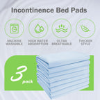 Washable Quick Dry Underpads Incontinence Bed Pads Reusable Waterproof Chucks Pads Hospital Bed Pads for Kids Adult Pee Pad for