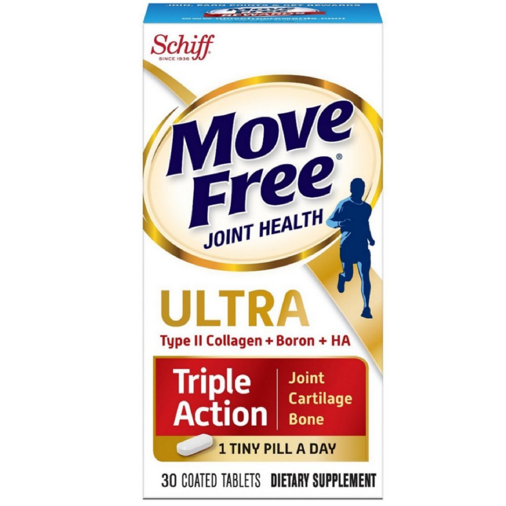 Move Free Ultra Triple Action Joint Supplement, 30 Coated Tablets (Value Pack of 6)
