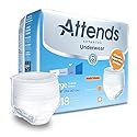 Attends Healthcare Products APP0730 Underwear Super Plus with Leakage Barriers, Large, 44-58 Size, Pack of 72