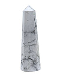 Crystal Heaven Howlite Crystal Tower Obelisk Point For Chakra, Healing And Balancing  Aaa Grade Original Certified Gemstone Aga