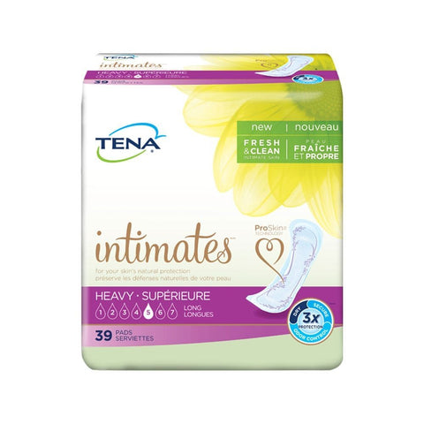 Tena Intimates Pads Long, Heavy Absorbency,39 count