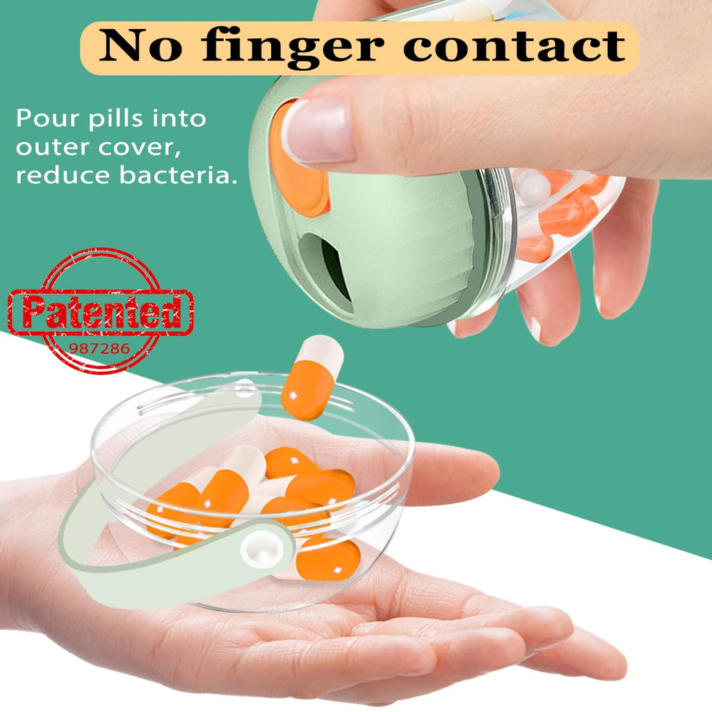 Portable Pill Box, GloDeals Weekly Pill Organizer 7-Day Travel Medicine Organizer NO-BPA Moisture Proof Portable Medicine Contai